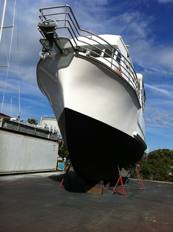 Kiwa 2 Hardstand, Out of the Water, Ship Kiwa 2, Commercial Boat