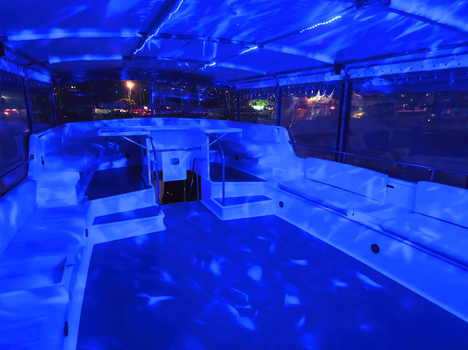 Blue Pattern Projection, Lighting, Festival, Party, Clubbing, Night Out 