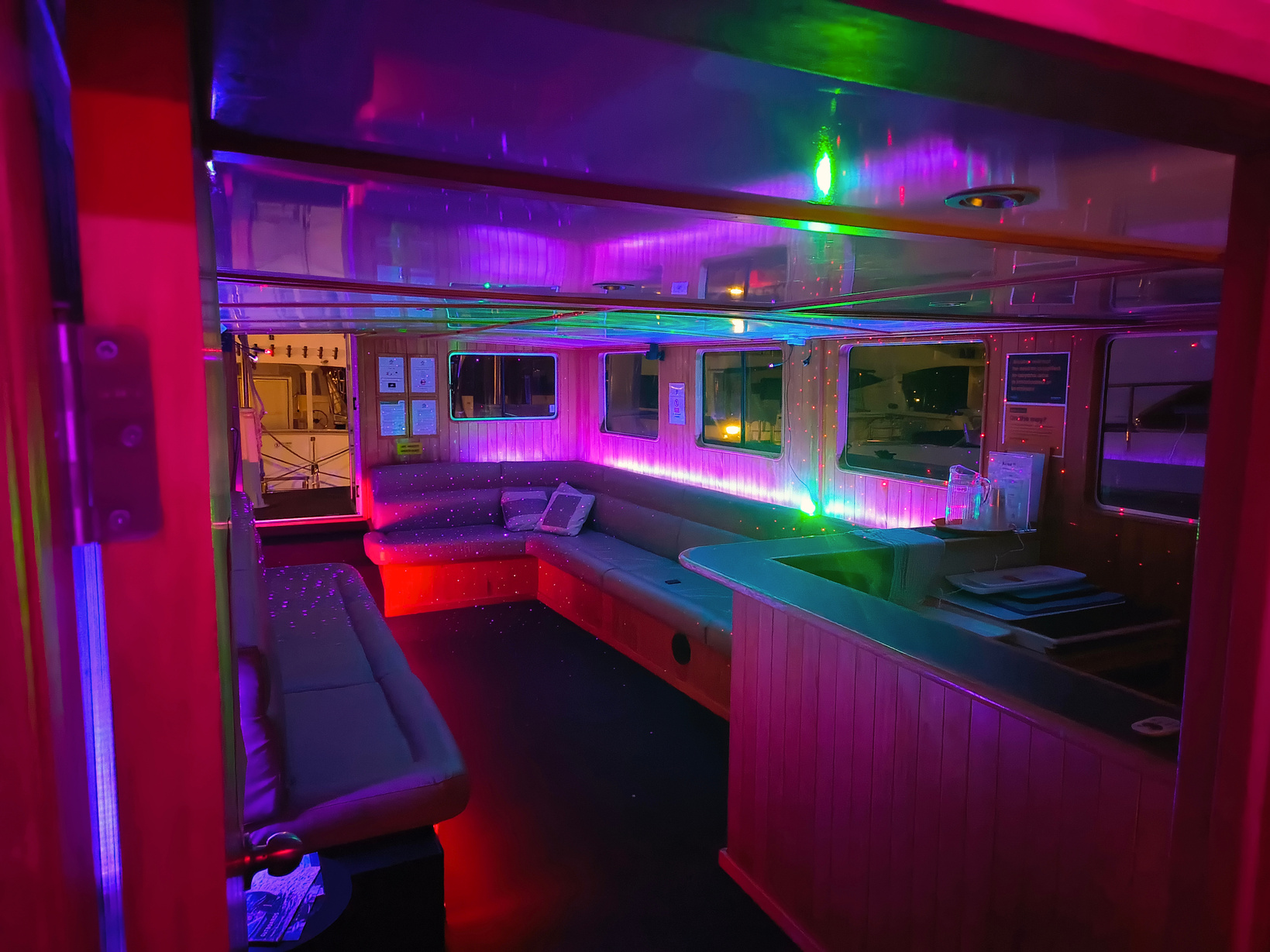 Neon RGB Lighting, Subtle Lasers, Pattern Projector